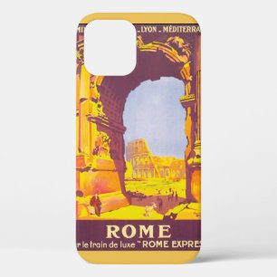 Vintage Travel, het Coliseum in Rome Italië iPhone 12 Hoesje