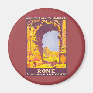 Vintage Travel, het Coliseum in Rome Italië Magneet