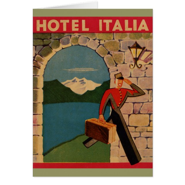 Vintage Travel - Hotel Italia (Voorkant)