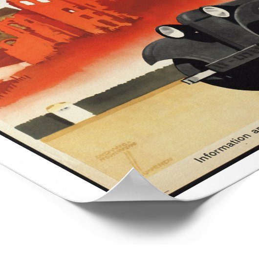 Vintage Travel in Duitsland Poster (Hoek)