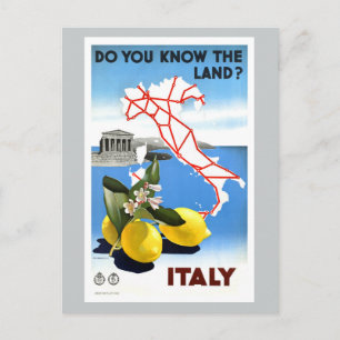 Vintage Travel Italië Briefkaart
