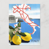 Vintage Travel Italië Pantheon Rome Briefkaart (Voorkant)