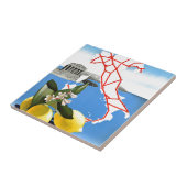 Vintage Travel Italië Tegeltje (Zijkant)