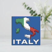 Vintage Travel Italië Uitnodigingen (Staand voorkant)