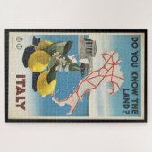 Vintage Travel Italy Map met Lemons Legpuzzel (Horizontaal)