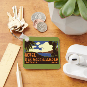Vintage Travel Jakarta Indonesia hotel Nederlanden Sleutelhanger
