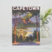 Vintage Travel, Kaapstad, een stad in Zuid-Afrika (Staand voorkant)