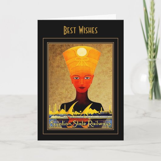 Vintage Travel Kaart Egypt (Voorkant)