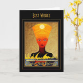 Vintage Travel Kaart Egypt (Gele Bloem)