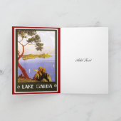 Vintage Travel Kaart Lake Garda Italië (Binnen)