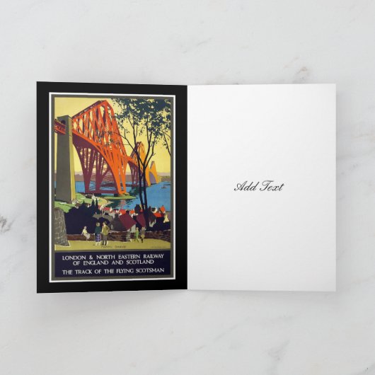 Vintage Travel Kaart London Railway Scotland (Binnen)