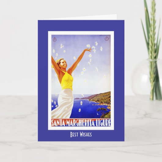 Vintage Travel Kaart Santa Margherita Italië (Voorkant)