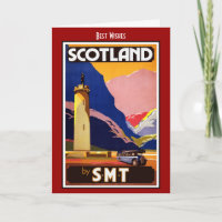 Vintage Travel Kaart Scotland door S.M.T