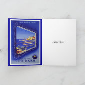 Vintage Travel Kaart Train France Cote D'azur (Binnen)