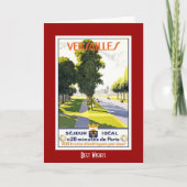 Vintage Travel Kaart Versailles Paris (Voorkant)