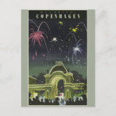 Vintage Travel Kopenhagen Duitsland Briefkaart (Voorkant)