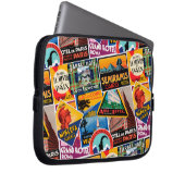Vintage Travel Labels Laptop Sleeve (Voorkant Rechts)