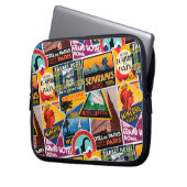 Vintage Travel Labels Laptop Sleeve (Voorkant Links)