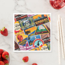 Vintage Travel Labels