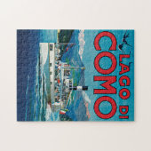 Vintage Travel Lake Como Italy Legpuzzel (Horizontaal)