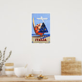 Vintage Travel Lake Garda Italië Poster (Keuken)
