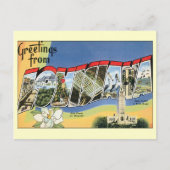 Vintage Travel, Louisiana, Adreswijziging Aankondigingskaart (Voorkant)