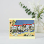 Vintage Travel, Louisiana, Adreswijziging Aankondigingskaart (Staand voorkant)