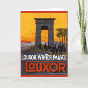 Vintage Travel, Louxor Winter Palace, Egypte Afrik Kaart