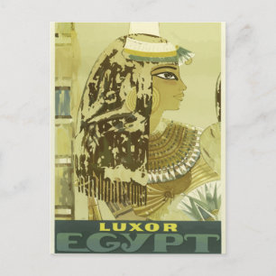 Vintage Travel Luxor Egypte Briefkaart