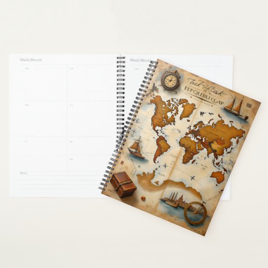 Vintage Travel Maps Planner (Display)