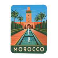 Vintage Travel Marokko Noord-Afrika Retro Graphic