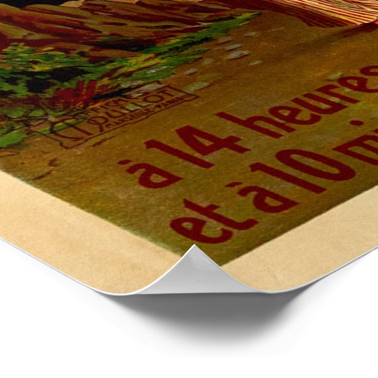 Vintage Travel - Menton - French Riviera Poster (Hoek)