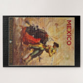 Vintage Travel Mexico Bull Fighting Matador Legpuzzel (Horizontaal)