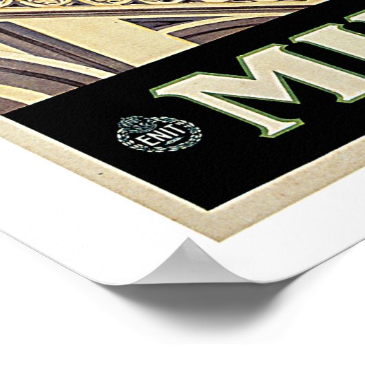 Vintage Travel, Milano Italië Poster (Hoek)