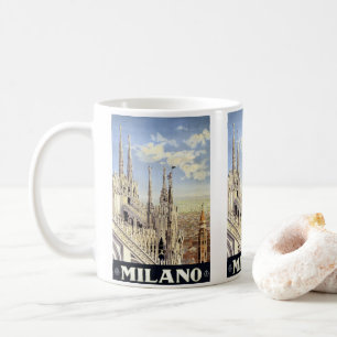 Vintage Travel Milano Italy Gothic Cathedral Duomo Koffiemok