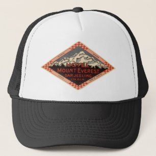 Vintage Travel, Mount Everest, Darjeeling India Trucker Pet
