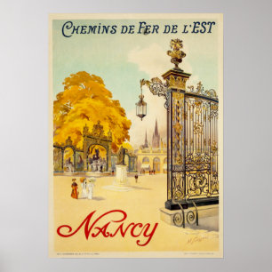 Vintage Travel - Nancy - Frankrijk Poster