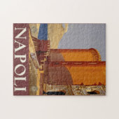 Vintage Travel Napoli Italië Legpuzzel (Horizontaal)