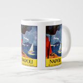 Vintage Travel Napoli Italië mokken (Voorkant rechts)