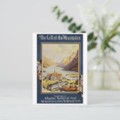 Vintage Travel - Nationaal Park Glacier Briefkaart (Staand voorkant)