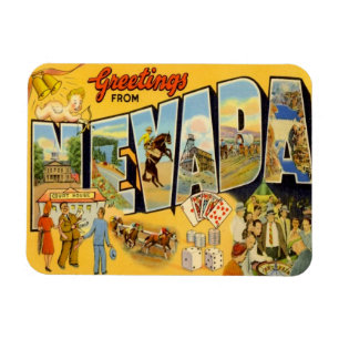 Vintage Travel Nevada Magneet