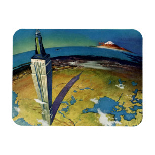 Vintage Travel New York City Empire State Building Magneet