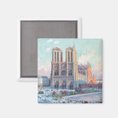 Vintage Travel Notre Dame de Paris Magneet (Voorkant / Achterkant)