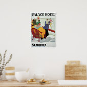 Vintage Travel, Palace Hotel Poster (Keuken)