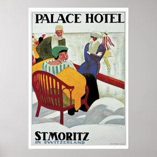Vintage Travel, Palace Hotel Poster