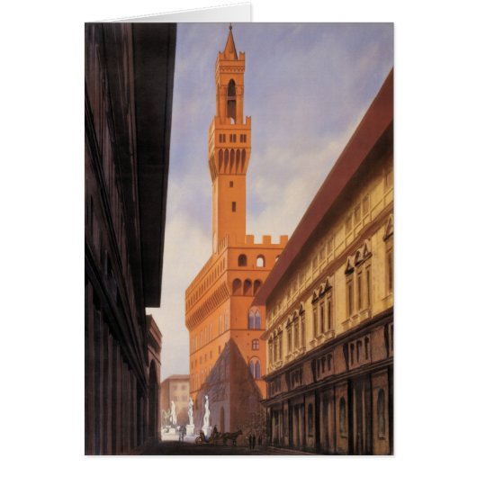 Vintage Travel, Palazzo Vecchio, Florence, Italië (Voorkant)