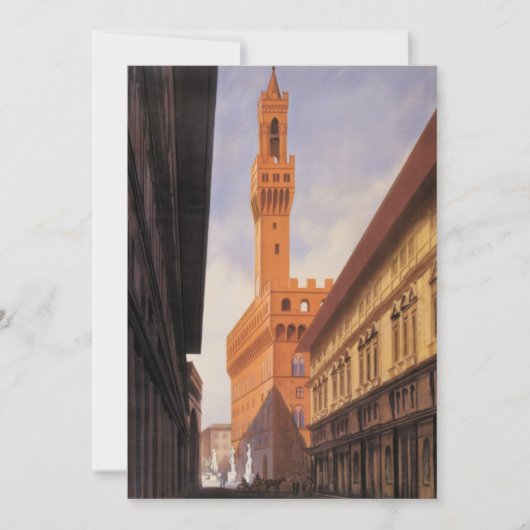 Vintage Travel, Palazzo Vecchio, Florence, Italië (Voorkant)