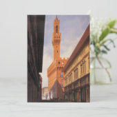 Vintage Travel, Palazzo Vecchio, Florence, Italië (Staand voorkant)