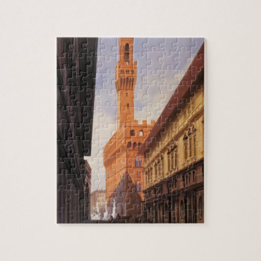 Vintage Travel, Palazzo Vecchio, Florence, Italië Legpuzzel (Verticaal)
