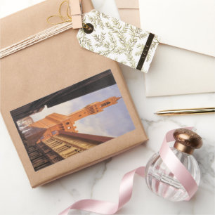 Vintage Travel, Palazzo Vecchio, Florence, Italië Rechthoekige Sticker